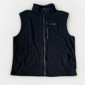 Columbia Men's Fast Trek Fleece Vest in Black Size 2XL